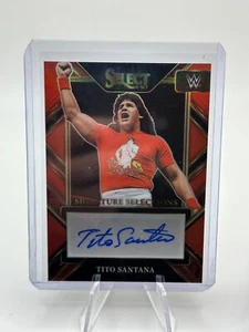 2023 WWE - Select - Auto - Selections - Red /60 - #72 Tito Santana No 14 - Picture 1 of 2