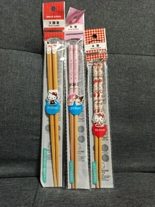 Genuine Sanrio Kawaii Cute Sanrio kitty my melody 3 Chopsticks set Japan Item - Picture 1 of 7
