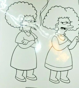 Simpsons original art ( video game Gail Harrison hadn drawn design sheets) - Picture 1 of 4