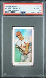 ALBERT PUJOLS 2010 eTopps T-206 Tribute #/749 PSA 6 - Imagen 1 de 2