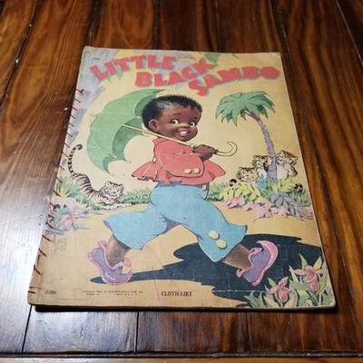 Vtg 1942 "Little Black Sambo" Chikdrens Picture Book 40s KWZ  - Image 1 of 4