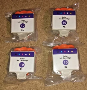 4 Color Ink Cartridges 10XL KD/ABK10/ACLR10 Series Date Unknown Triple Sealed - Picture 1 of 2
