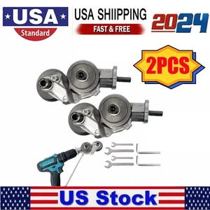 2PCS Electric Drill Shears Plate Cutter Attachment Metal Iron Tin Quick Cutting- - Picture 1 of 11