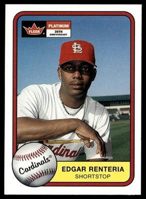 2001 Fleer Platinum Edgar Renteria St. Louis Cardinals #22 - Image 1 of 2