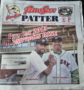 Jackie Bradley Jr 2013 Magazine PawSox Patter PreSeason Pawtucket Red Sox Vol 37 - Picture 1 of 3
