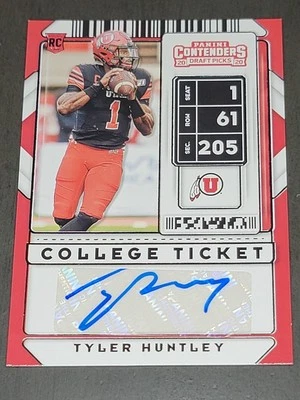 2020 Panini Contenders Draft Picks - College Ticket Autographs Tyler Huntley... - Image 1 of 2