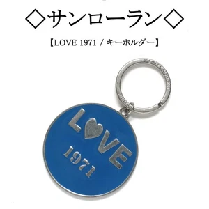 Yves Saint Laurent Blue keychain bag charm Authentic From Japan - Picture 1 of 24