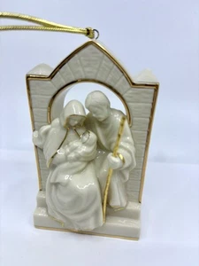Lenox Porcelain Holy Family Nativity Ornament 4.25” No Box - Picture 1 of 6