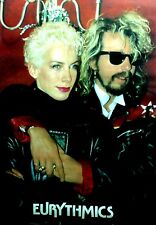 POSTER - EURYTHMICS (PHOTO: ROGER TURESSON) PRINTED IN GERMANY 1986, MINT, NUEVO