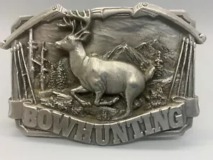 Vintage 1983 Bergamot Bowhunting Collector Belt Buckle by Siskiyou, F-146 - Picture 1 of 6