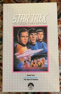Star Trek Amok Time / This Side of Paradise VHS The Collector’s Edition - Picture 1 of 3