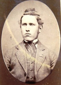 1870s Victorian Carte de Visite Card Photograph by Robert Bell of Kelso