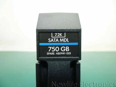 HP 480941-001 Barracuda 750GB 7,200 RPM 3.5 in. SATA HDD 481275-001 ST3750330NS - Image 1 of 4