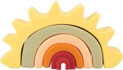Nuby Soft Silicone Stackable Sun Interactive Toy for Early Development - Image 1 of 4