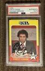 Chevy Chase Signed Trading Card SNL Weekend Update Card PSA/DNA AUTO AUTHENTIC