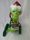 Annalee Green Dragon Plush 13 Inch Christmas Hat Present Stuffed Animal Toy
