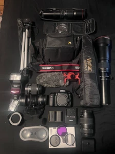 Canon EOS 80D DSLR Camera | EF-S 18-55mm |Tamron 70-300mm Lens + Mor | NO SDCARD - Picture 1 of 16