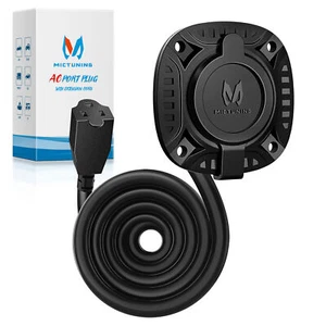 Spina porta AC 15 Amp 72 pollici con cavo di prolunga integrato resistente - Nero - Foto 1 di 23