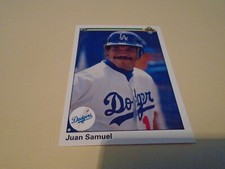 1990  UD BASEBALL CARD LOS ANGELES DODGERS /795 JUAN SAMUEL