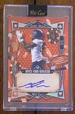 Bryce-Ford Wheaton 2023 Wild Card 5CD Orange Crystal Holo RC Auto SP/5 GIANTS