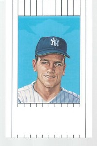 Bobby Richardson Yankees 1961 Ron Lewis Postcard Issued in 1990 Vintage