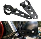 Metal Motorcycle Modified Headlight Mount Brackets Clamp Fork Ear For Cafe Racer