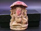 (Cn552a) India:  Old Resin Hindu God Ganesha Statue Amulet