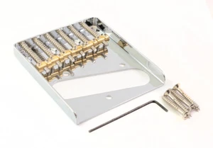 Telecaster® Vintage Style Brücke mit 6 Messingsätteln - Bild 1 von 4
