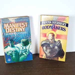 Lot Berkley Paperback Book 70s 80s Science Fiction Manifest Destiny & Godlmakers - Picture 1 of 10