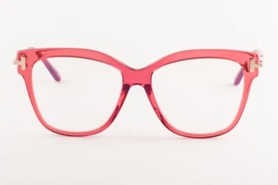 Marco de gafas Tom Ford TF5704-F-B 066 rosa de gran tamaño Cateye 54-15-140 SD* Foto 1 de 4
