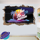 I LOVE 80S WALL STICKERS RETRO ART DECAL MURALS POSTER ROOM OFFICE DECOR VO8