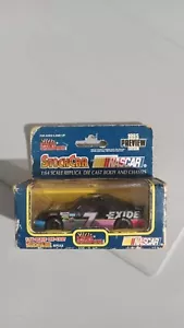 1995 Racing Champions Diecast NASCAR Geoff Bodine #7 Exide Ford Thunderbird 1/6 - Picture 1 of 3