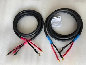 Monster Cable M-Series M2.4S Bi-Wire audiophile audio speaker cable 10 foot - Picture 1 of 8