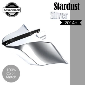 Fundas laterales extendidas STARDUST PLATEADAS para más de 14 Harley Touring Glide - Imagen 1 de 7