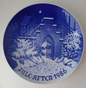B&G BING AND GRONDAHL - DENMARK 1986 CHRISTMAS PLATE 7" SILENT NIGHT - Picture 1 of 2