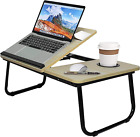 Foldable Laptop Stand Desk Table Tray Bed Study Portable Adjustable Lapdesk, Bre