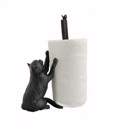 Soporte para toallas de papel para gato en reposo encimera servilleta soporte para rollo de inodoro para cocina... Foto 1 de 4