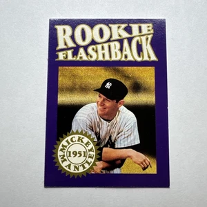 Mickey Mantle New York Yankees Brillante Novato Flashback Raro Oddball - Imagen 1 de 2