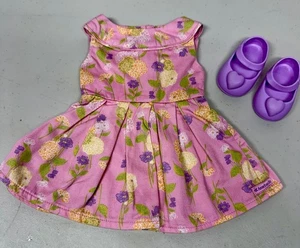American Girl 18 Zoll Puppe Blumengarten Kleid Lavendel OG Schuhe Outfit 2011 nicht mehr produziert - Bild 1 von 5