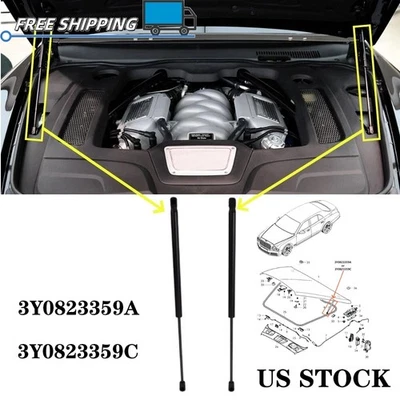 For Bentley Mulsanne Hood Bonnet Front Shocks Lift Support 1Pair OEM 3Y0823359A - Imagem 1 de 4
