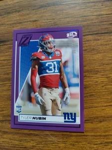 2024 Zenith Football Tyler Nubin Purple 2nd Down /50 - Picture 1 of 2