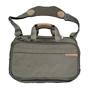 BRIGGS & RILEY 231X-7 Double Expandable Cabin Carry-On Bag w/ Strap 18x12x9 EUC - Picture 1 of 14