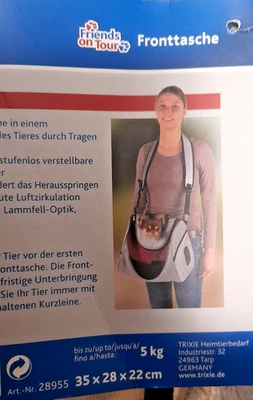 pet handbag carrier rabbit cat dog small size front shoulder - Image 1 of 4