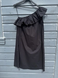 Saint Tropez Black Off Shoulder Dress Size Small Suit 10 Cotton NWT Women's - Picture 1 of 7