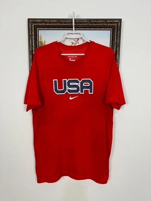 Nike EE. UU. 2020 Juegos Olímpicos de Tokio Baloncesto Calentamiento Camiseta Para Hombre Camiseta Talla M Foto 1 de 4