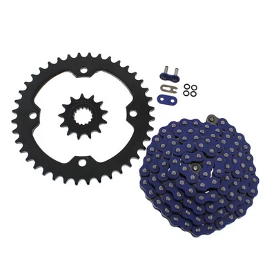 06-2009 Yamaha YFM700 700 Raptor azul junta tórica cadena y piñón negro 13/40 102L Foto 1 de 3