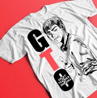 Great Teacher Onizuka T-Shirt - Eikichi Onizuka Funny Japanese Shonen Tee - Image 1 of 4