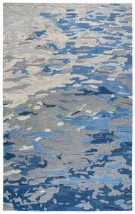 Rizzy VOG108 Vogue Area Rug Polyester Abstract Contemporary Blue, 8' x 10' - Picture 1 of 2