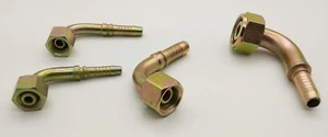 BSP 90 GRAD GEKEHRTER KRÜMMER HYDRAULIKSCHLAUCH VERSCHRAUBUNG WEIBLICHE MUTTER für 3/8" SCHLAUCHSCHWANZ - Bild 1 von 12