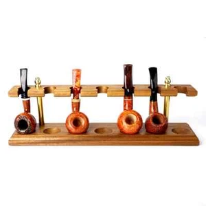Wooden Tobacco Pipes Stand Rack Display for 7 Tobacco Smoking Pipe Collection - Picture 1 of 8